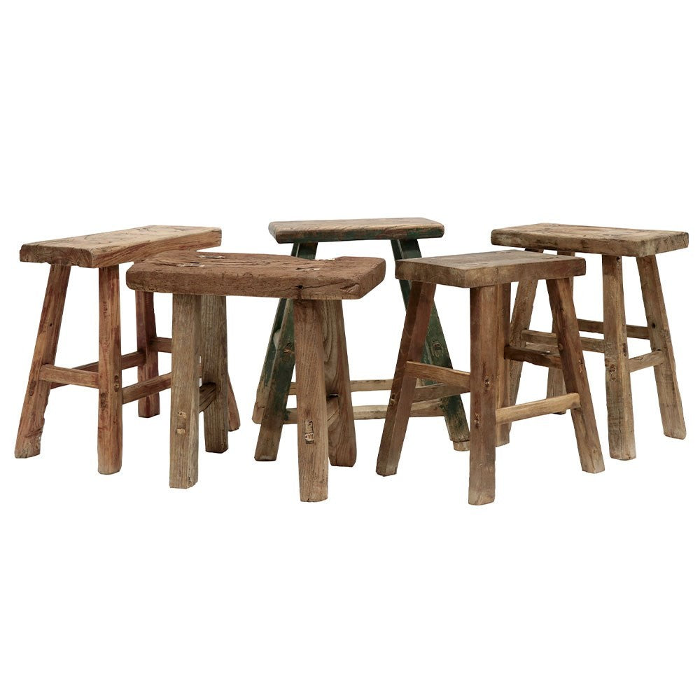 Elm Bench Stool