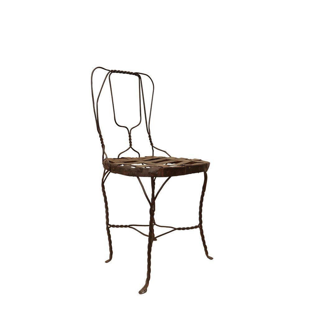 Iron Slatted Chair