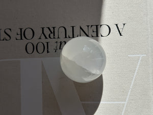 White Onyx Sphere - Medium