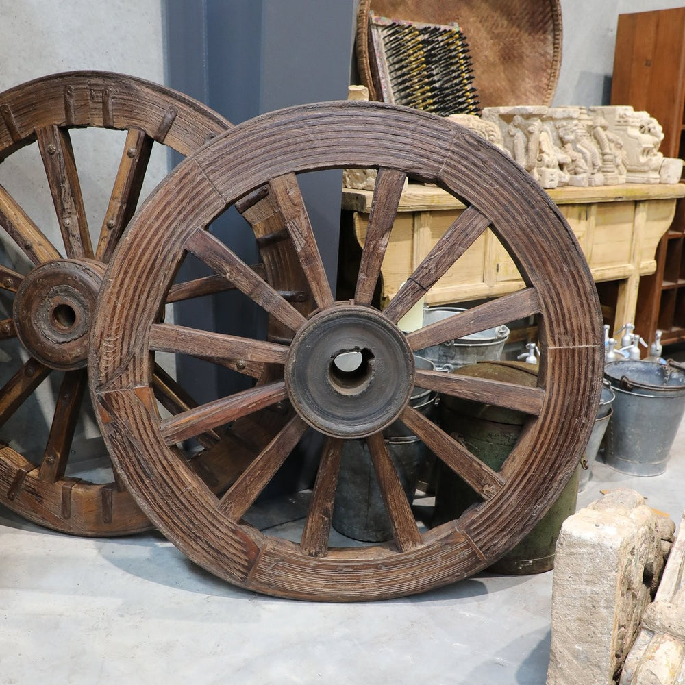 Old Teak Bullock Wheels