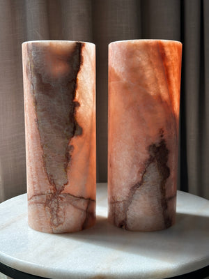 Rosa Vein Onyx Lamp