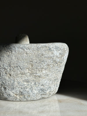 Ancient Stone Mortar & Pestle