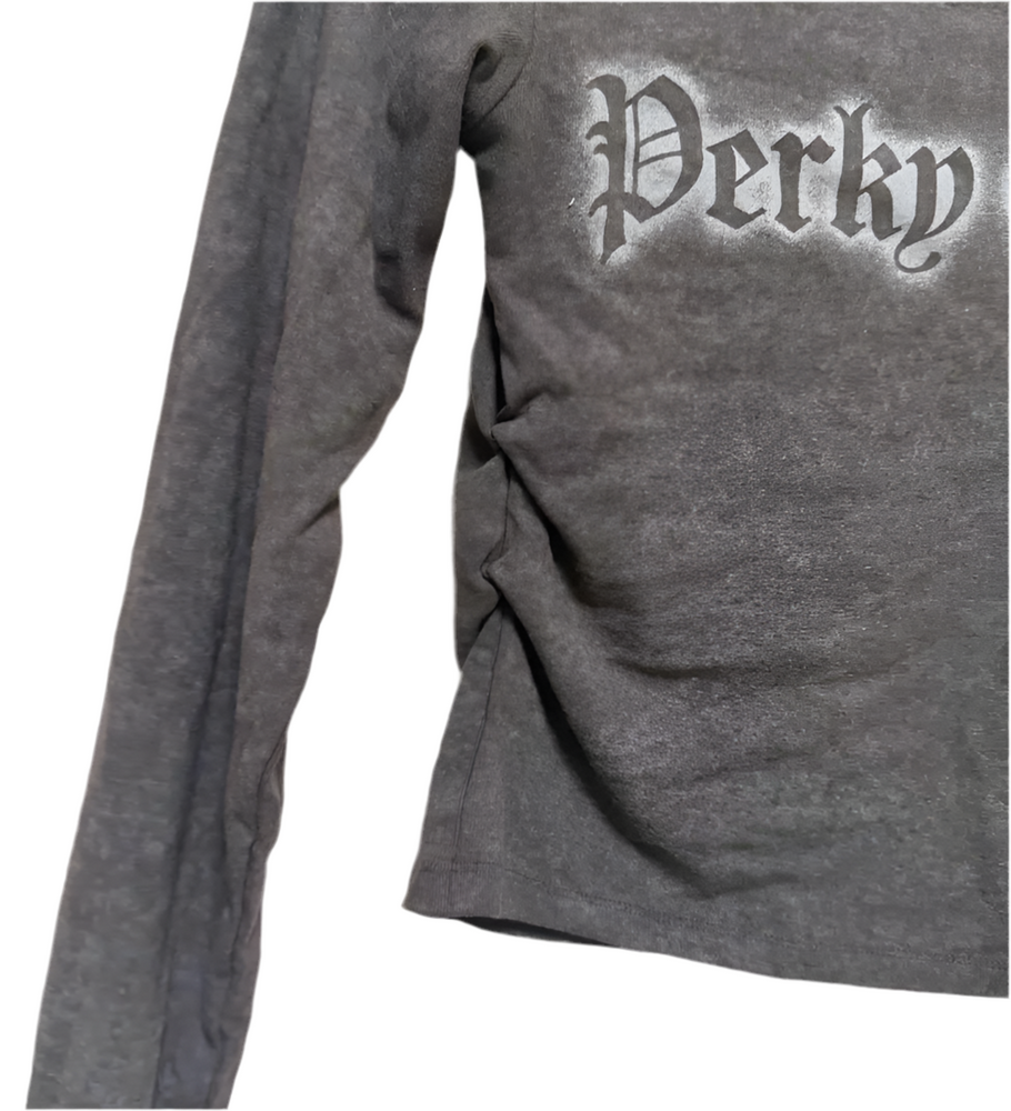 PERKY GIRL LONG SEELVE CROP TOP