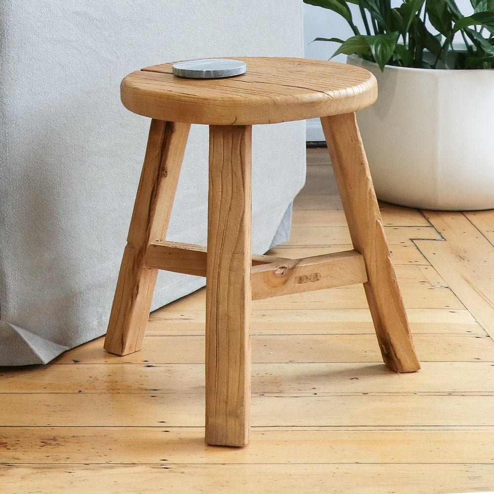 
            
                Load image into Gallery viewer, Olive Elm Round Stool
            
        