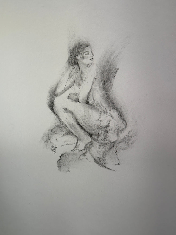 Women’s Figure Sketch Original Artwork