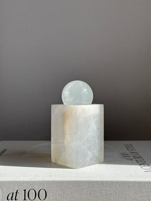 Prism White Onyx Candle Holder - Medium