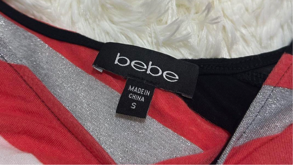 BEBE OFF THE SHOULDER Y2K TOP