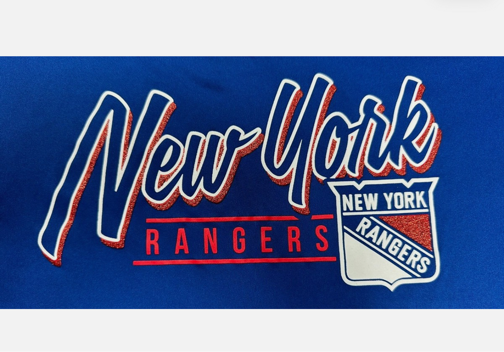 NHL Official Womens Grand Athena New York Rangers Blue Lace Up | L
