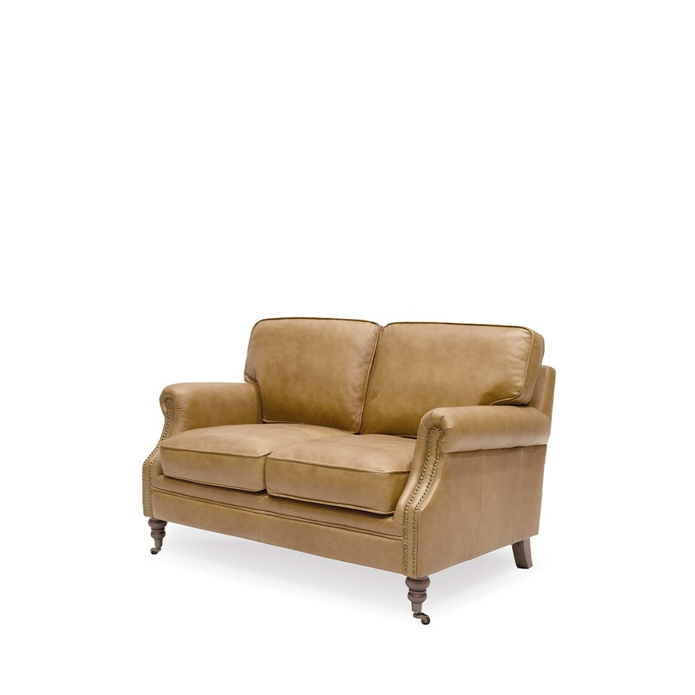 Camel Italian Leather 2 Seater