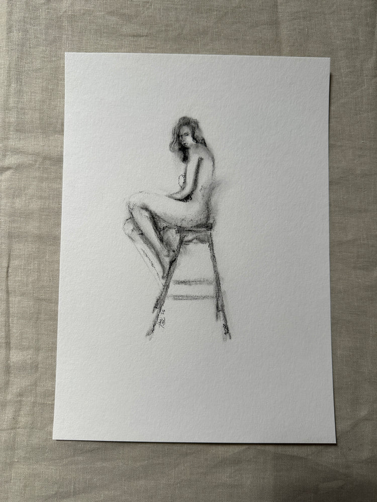 “A lady in waiting” Women’s Figure Sketch Original Artwork