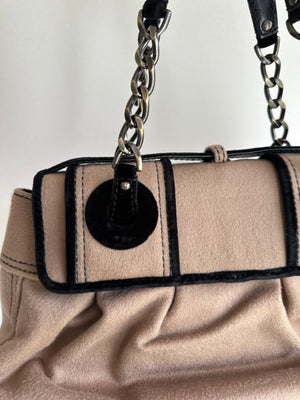 FENDI CASHMERE DOUBLE BUCKLE BAG