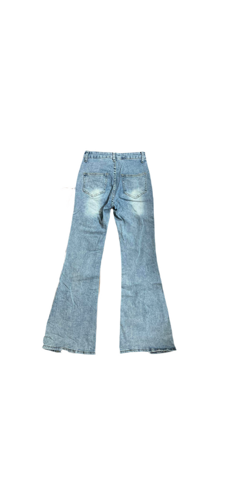 Y2K Flared Denim Lace Up Jeans