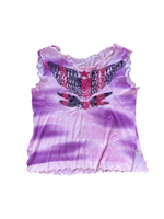 WORGAN Pink glitter tank top 00s y2k