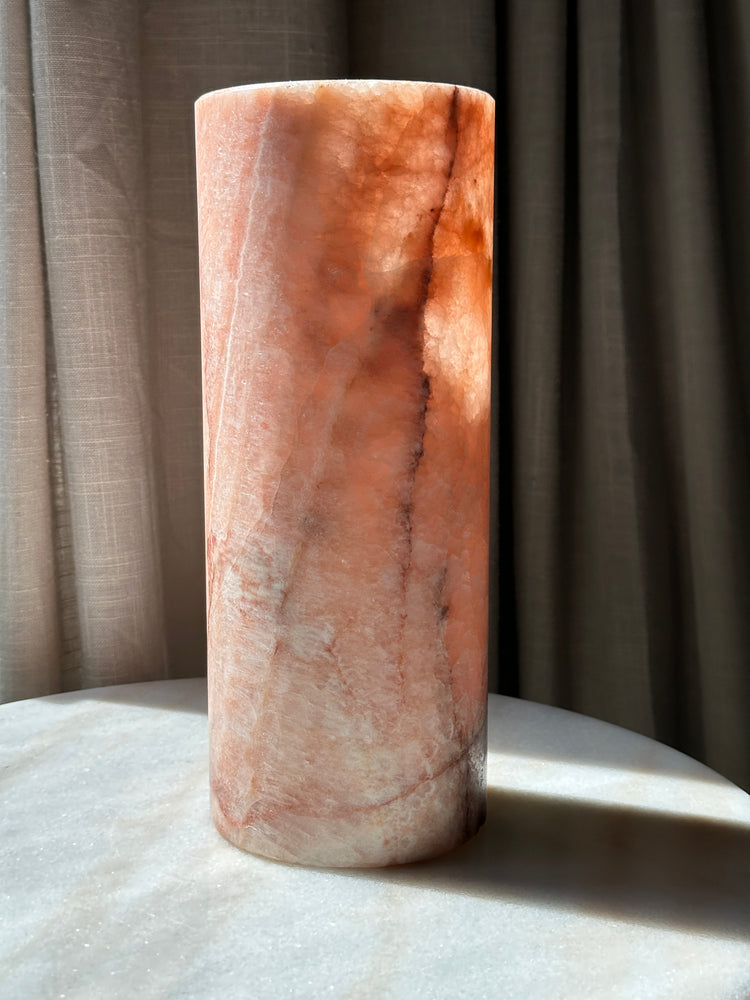 Rosa Vein Onyx Lamp