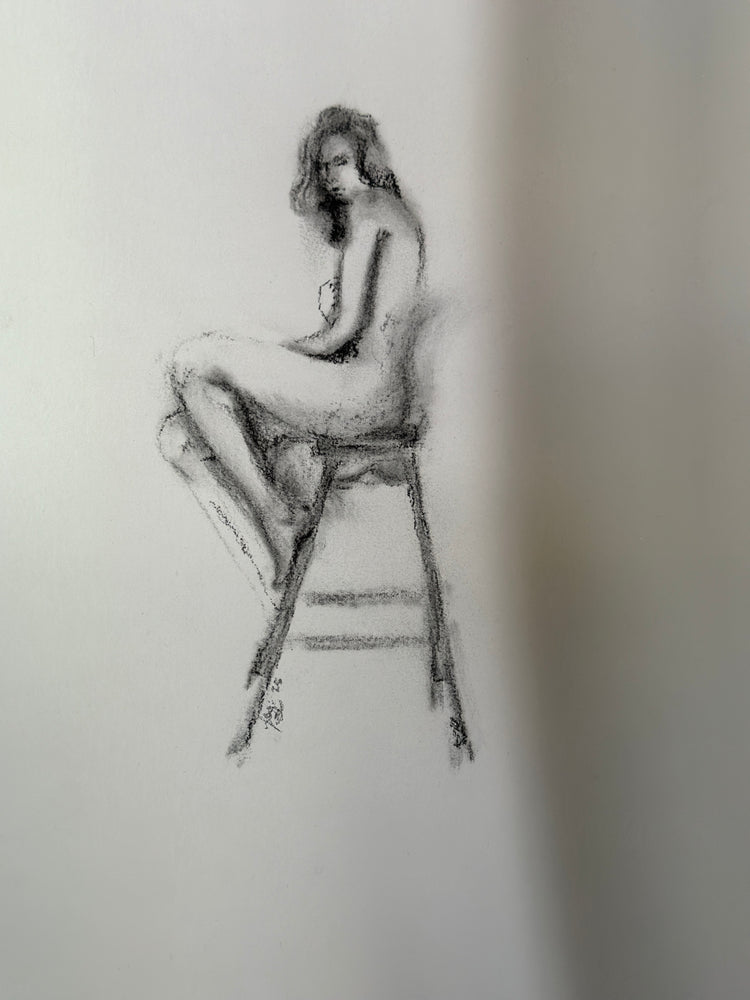 “A lady in waiting” Women’s Figure Sketch Original Artwork