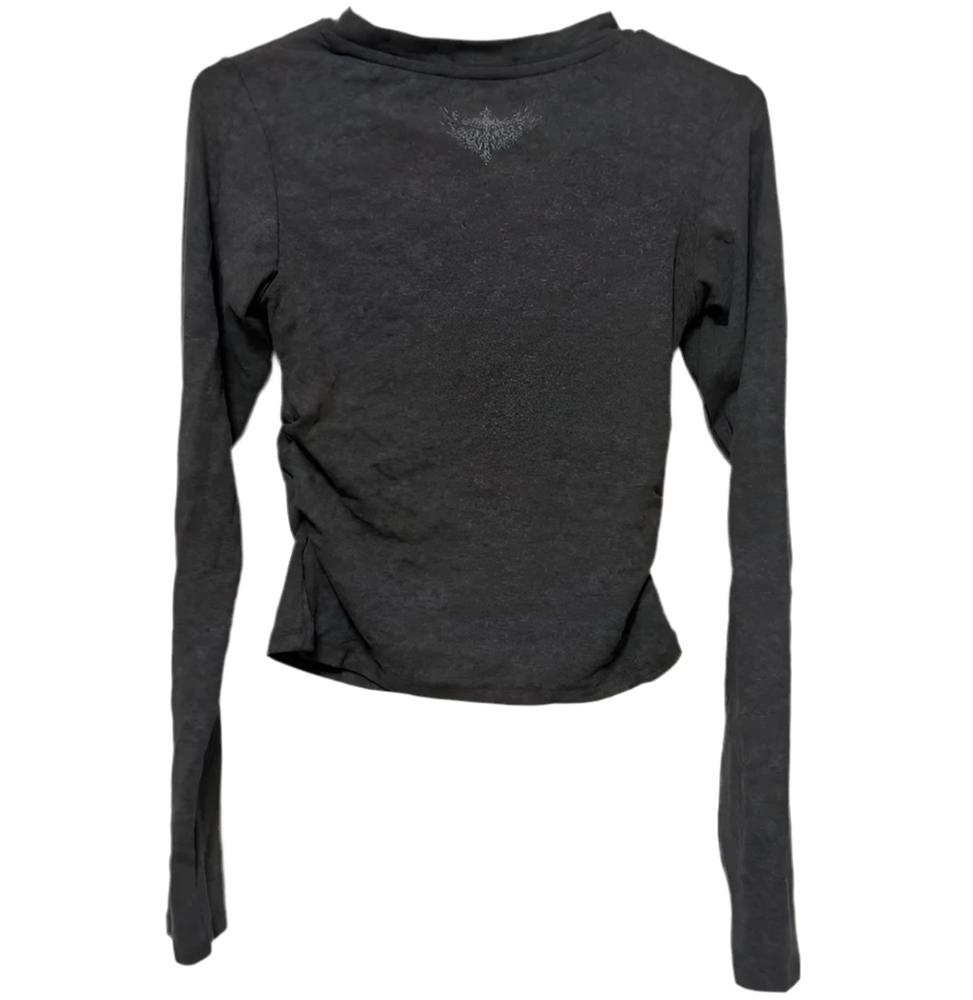 PERKY GIRL LONG SEELVE CROP TOP