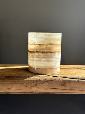 
            
                Load image into Gallery viewer, Amber Onyx Candle Holder - Pre Order
            
        