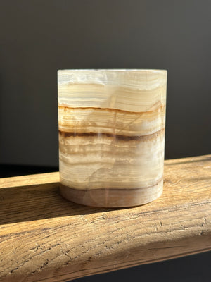 Amber Onyx Candle Holder - Pre Order