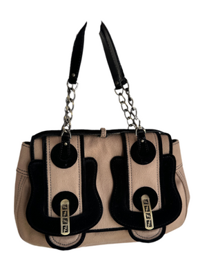 FENDI CASHMERE DOUBLE BUCKLE BAG