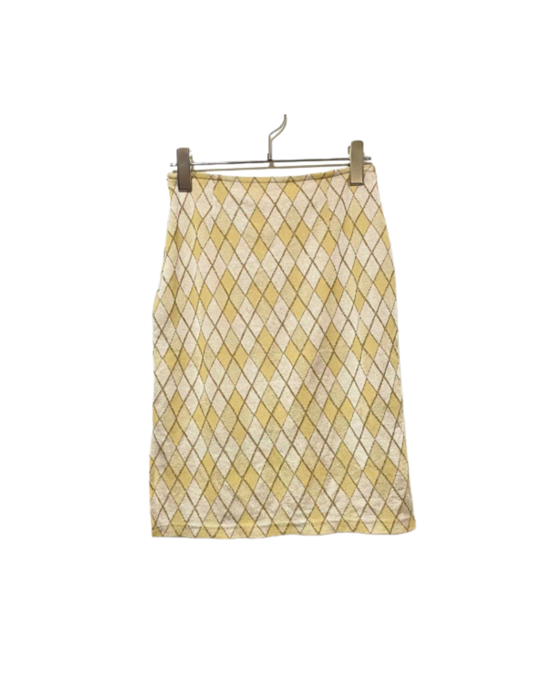 MISS ARTEMIS GILTER DIAMOND PATTERN SKIRT 00s | M