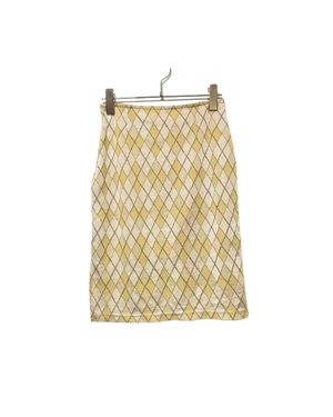 MISS ARTEMIS GILTER DIAMOND PATTERN SKIRT 00s | M