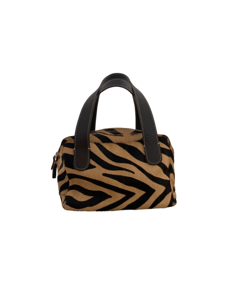 GUIAS PONY HAIR LEATHER BOSTON BAG - Made in Italy