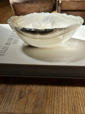 Grey White Onyx Bowl