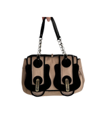 FENDI CASHMERE DOUBLE BUCKLE BAG