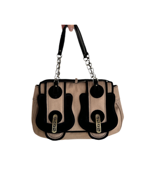 FENDI CASHMERE DOUBLE BUCKLE BAG