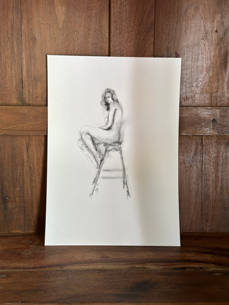 “A lady in waiting” Women’s Figure Sketch Original Artwork