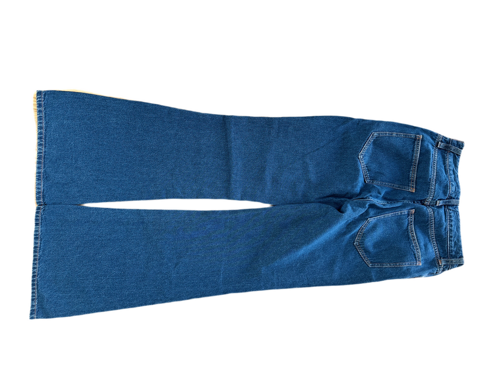 WE GO LACE UP FLARE JEANS