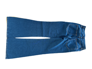 WE GO LACE UP FLARE JEANS