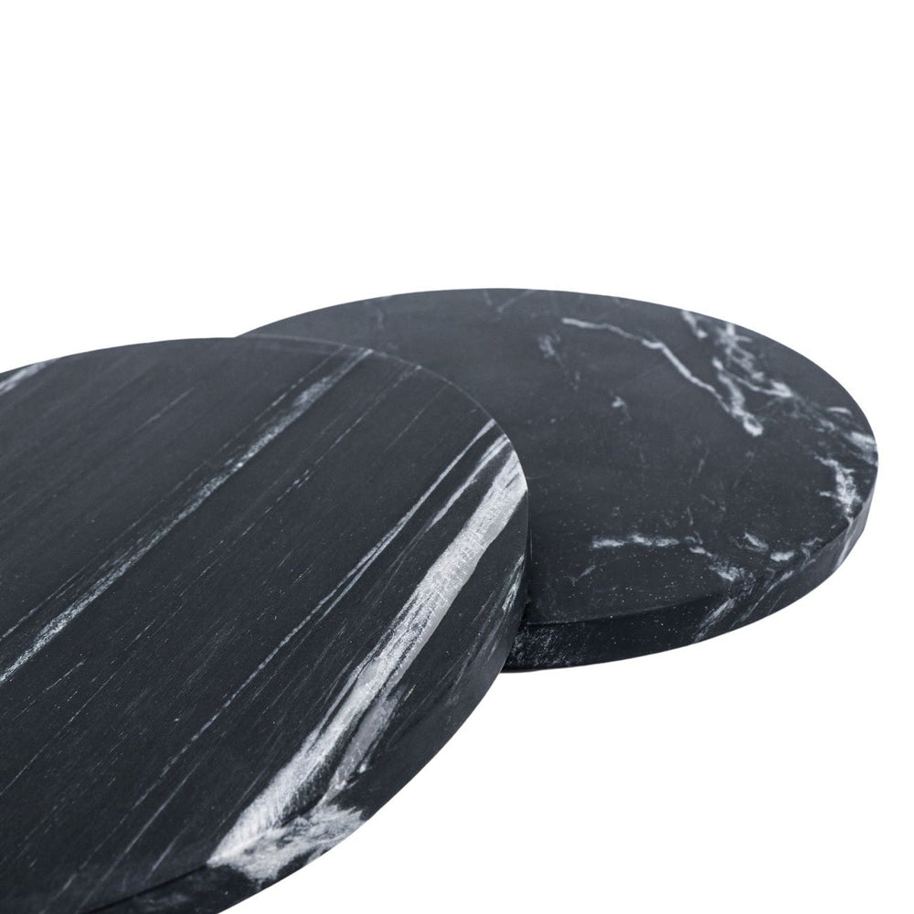 Black Marble Round Platter
