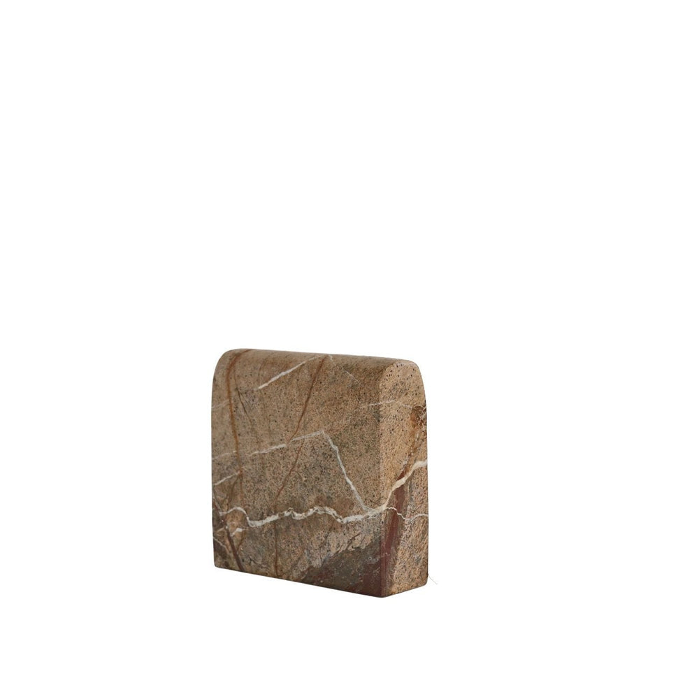 Taupe Marble Object - Short