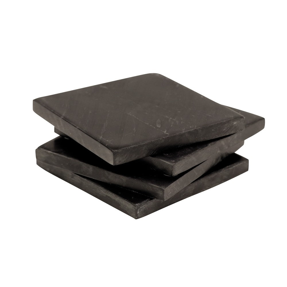 
            
                Load image into Gallery viewer, Black Marble Coasters Square - Set of 4
            
        
