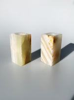 Onyx Square Candle Holders - Large
