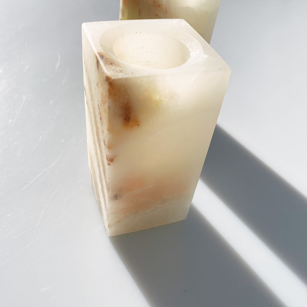
            
                Load image into Gallery viewer, Onyx Square Candle Holders - Large
            
        