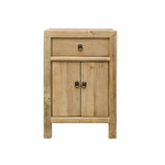 Olive Elm Bedside Table