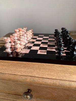 Onyx and Marble Chess Set - Large