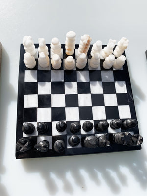 Onyx and Marble Chess Set Small - 3 Colour Options