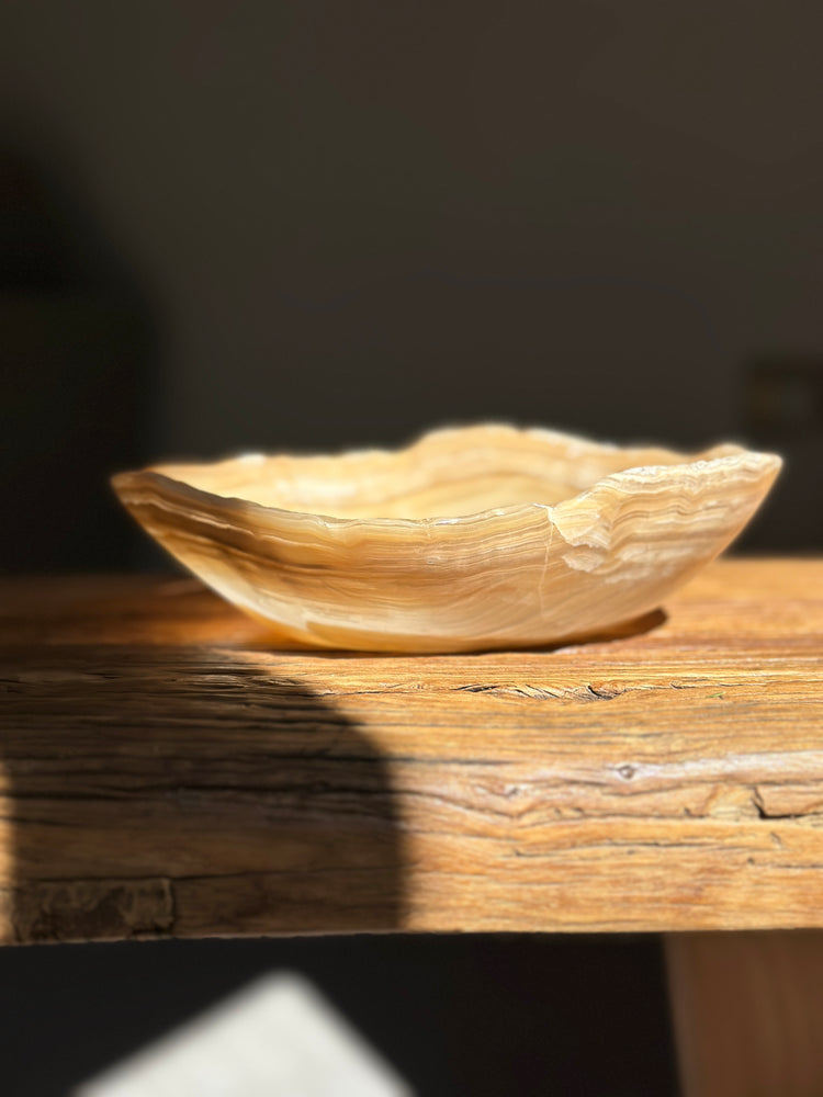 
            
                Load image into Gallery viewer, Amber Onyx Bowl - Polished
            
        