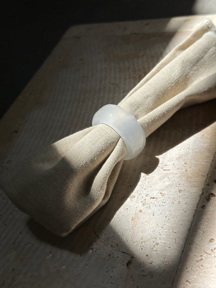 
            
                Load image into Gallery viewer, Onyx Napkin Ring - Flat
            
        