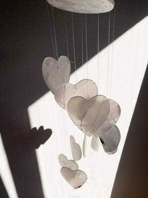
            
                Load image into Gallery viewer, Onyx Heart Windchime
            
        