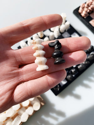 Onyx and Marble Chess Set Small - 3 Colour Options